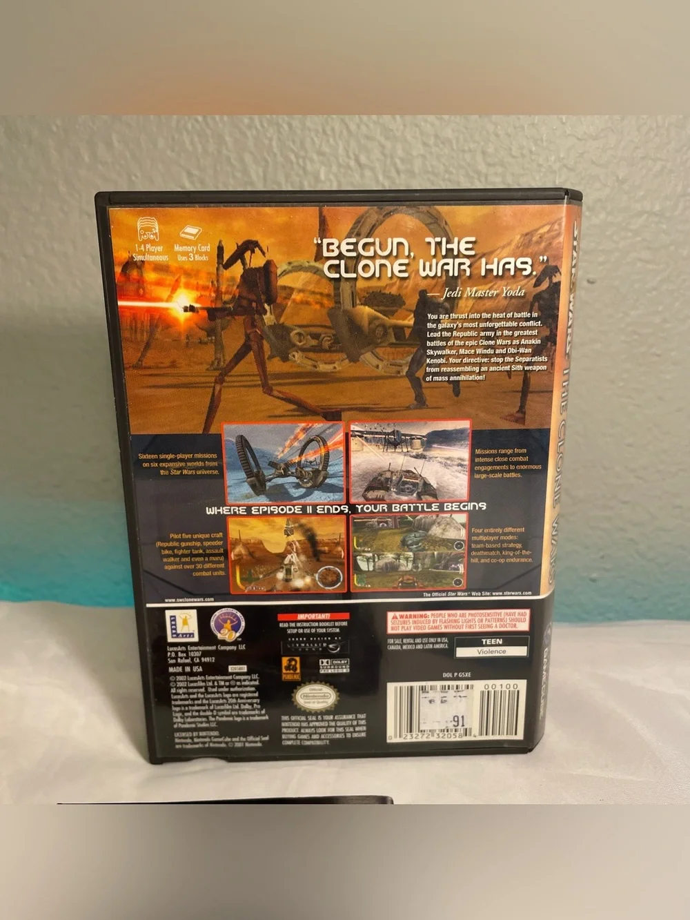Star Wars: The Clone Wars (Nintendo GameCube, 2002) - Complete - CIB - Tested